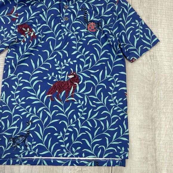 Greyson Golf Youth Tiger Floral AOP Print Polo Youth Size Large EUC I - Picture 3 of 9